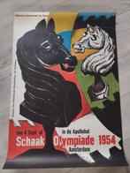 D. Elffers.  Schaak Olympiade 1954.  Apollohal Amsterdam, Verzamelen, Ophalen of Verzenden, Zo goed als nieuw, A1 t/m A3, Sport