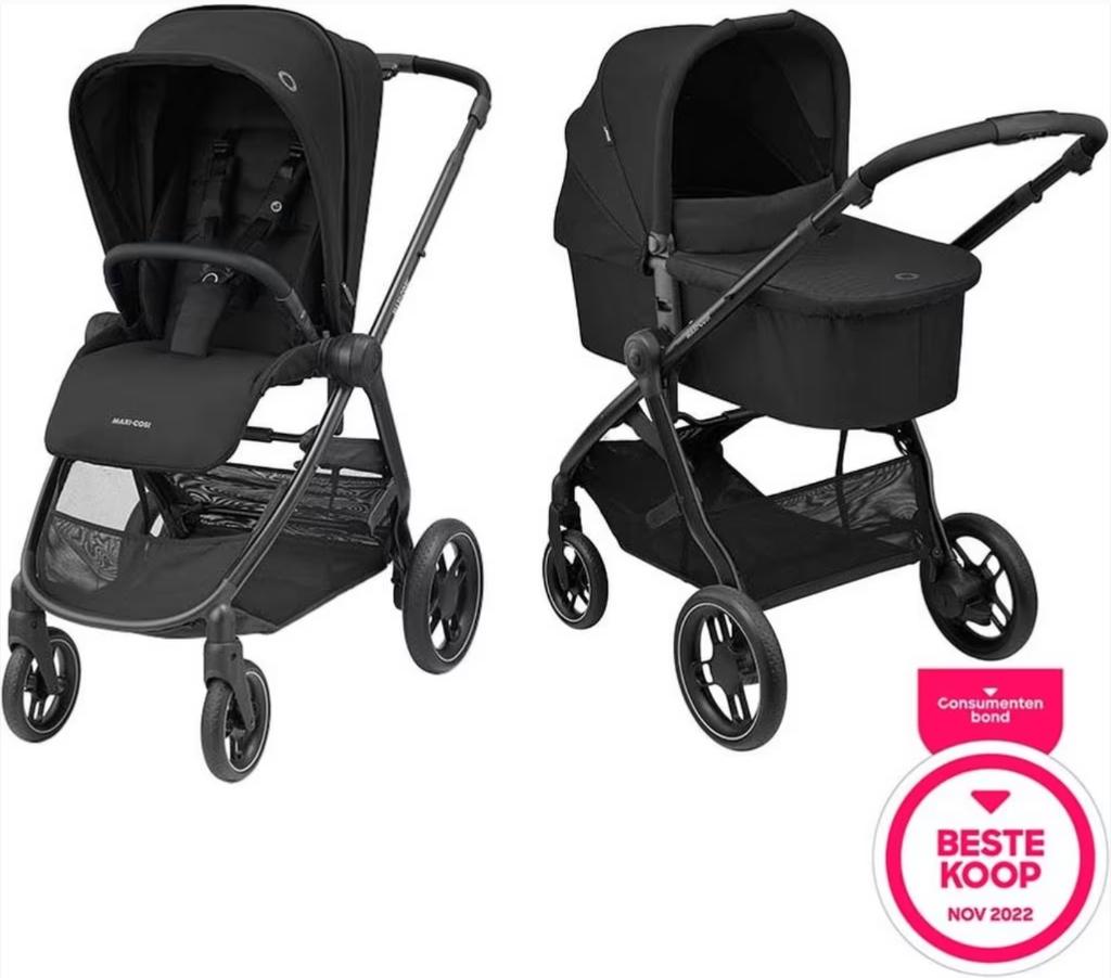 Maxi Cosi Street Plus -  Essential Black - Stroller, Kinderen en Baby's, Kinderwagens en Combinaties, Zo goed als nieuw, Kinderwagen