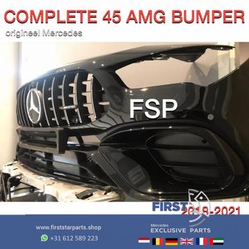 W118 CLA 45 AMG GT VOORBUMPER ZWART COMPLEET CLA45 Mercedes  beschikbaar voor biedingen
