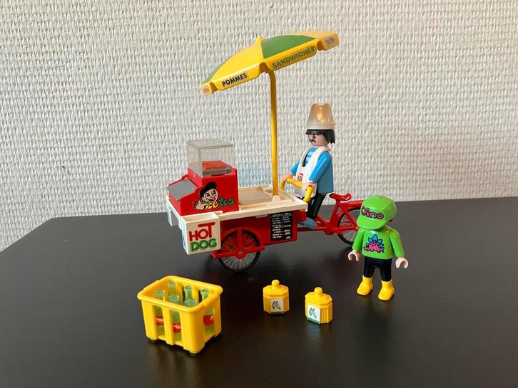 Playmobil 3848 - Hotdog Kraam met Figuren, Kinderen en Baby's, Speelgoed | Playmobil, Zo goed als nieuw, Complete set, Ophalen