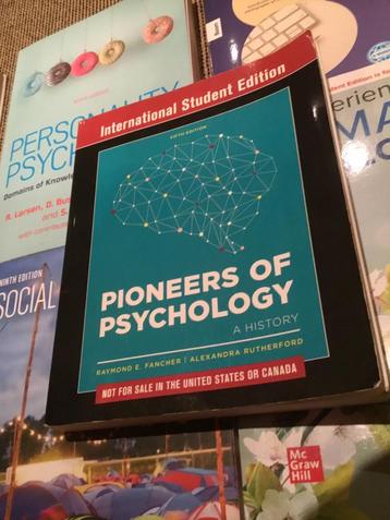 Pioneers of psychology  beschikbaar voor biedingen
