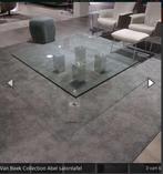Van Beek Collection Abel Salontafel - Glas & Metaal, Huis en Inrichting, Ophalen, 50 tot 100 cm, 100 tot 150 cm, Vierkant