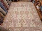 Handgeknoopt oosters tapijt ziegler 370x271, Huis en Inrichting, Stoffering | Tapijten en Kleden, Info@SlatsAntiek.nl, Crème, Perzisch