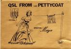 Tilburg QSL kaart Lady Pettycoat, Ophalen of Verzenden, 1980 tot heden, Ongelopen, Overige thema's