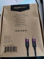 AmazonBasics Subwoofer Kabel - 4.6m, Audio, Tv en Foto, Audiokabels en Televisiekabels, Ophalen, Nieuw, 2 tot 5 meter, Overige kabels