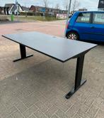 200x100 bureau zwart frame zwart blad, Ophalen of Verzenden, Zwart
