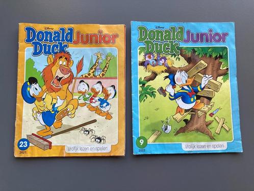 Donald Duck Junior 2x, Boeken, Stripboeken, Gelezen, Eén stripboek, Ophalen of Verzenden