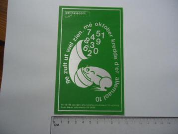 sticker oud Carnaval PTT kikker oeteldonk den bosch telecom beschikbaar voor biedingen