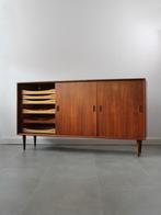 Vintage Deens dressoir in teak met 19 lades(!), Ophalen, 150 tot 200 cm, Zo goed als nieuw, Vintage retro midcentury Deens design