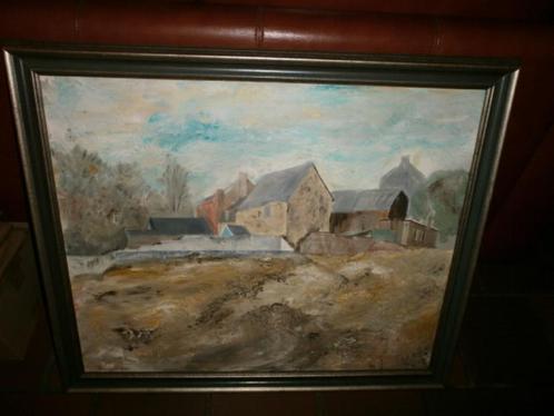 paul beckers vroeg werk limburg 1976 olieverfschilderij, Antiek en Kunst, Kunst | Schilderijen | Klassiek, Ophalen