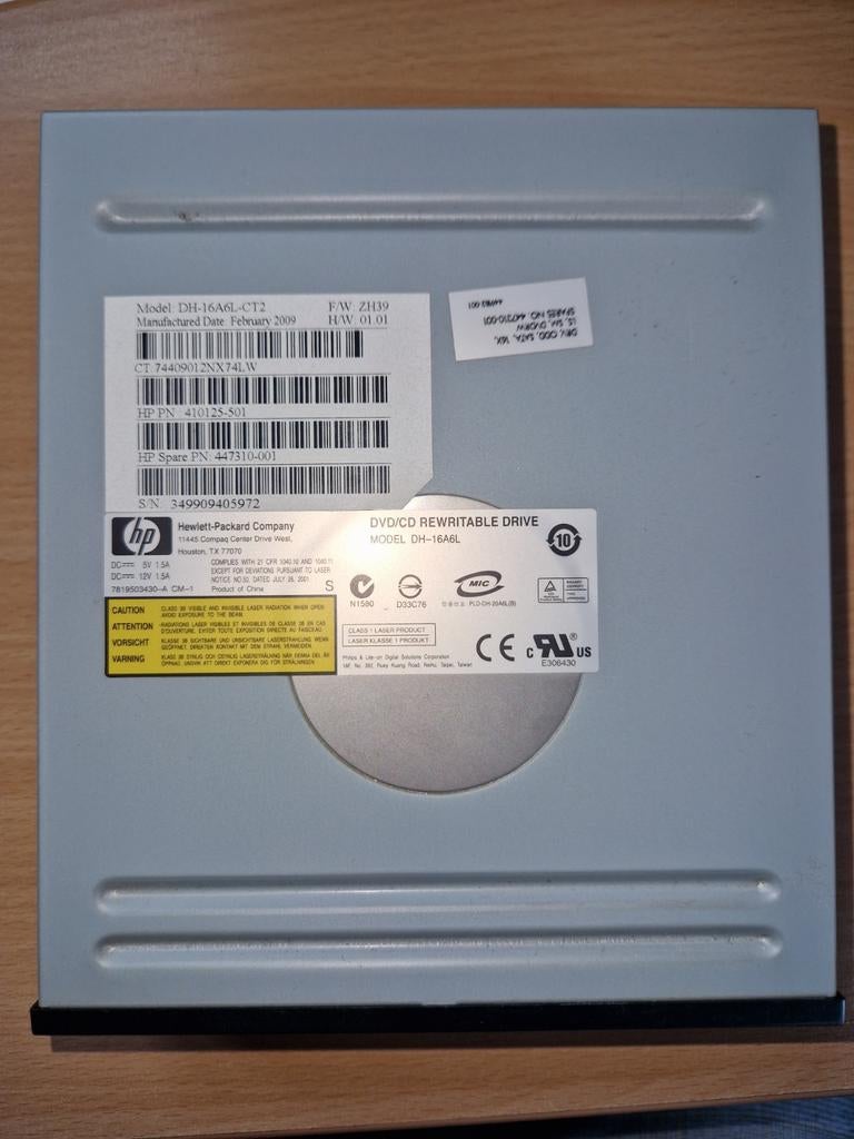 HP DVD/CD Rewritable Drive - Intern, Computers en Software, Intern, Gebruikt, Dvd, Ophalen of Verzenden