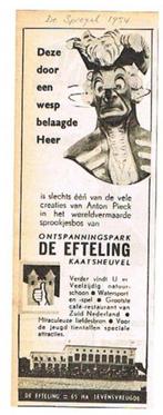 De Efteling - Advertentie uit Tijdschrift 1954, Verzamelen, Efteling, Ophalen of Verzenden, Gebruikt, Button of Speldje
