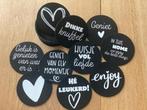 onderzetters met tekst/opdruk., Huis en Inrichting, Ophalen of Verzenden, Nieuw, Glas of Kopje