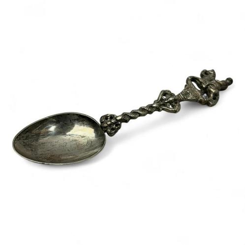Geboortelepel, Sustring Leeuwarden 1909, Antiek en Kunst, Antiek | Goud en Zilver, Zilver, Ophalen of Verzenden