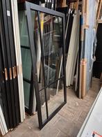 93x201,5cm Binnendeur opdek R staallook ssl 4009 zwart SL27, Ophalen, 80 tot 100 cm, ., Glas