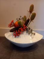 Antieke Vaas met Herfstdecoratie, Ophalen of Verzenden