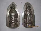 sinterklaas chocolademal metaal 17 cm hoge sint (366), Ophalen of Verzenden, Gebruikt