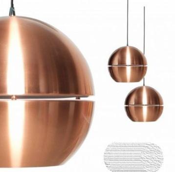 retro rustieke hanglamp koperkleurige gedeelde bol (Slice) beschikbaar voor biedingen