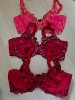 3 bh s Hunkemoller Diva 80E, Hunkemöller, Ophalen of Verzenden, Rood, BH