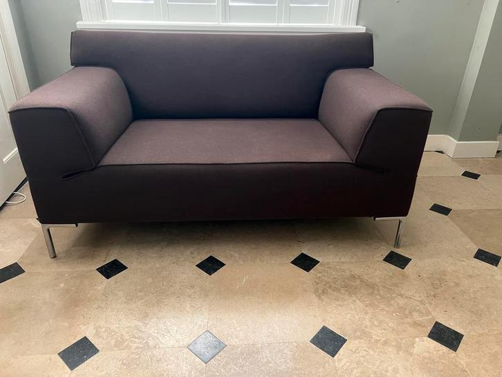 Design on Stock- Bloq Loveseat - Chocolade Bruin, Huis en Inrichting, Fauteuils, Gebruikt, Stof, 125 cm of meer, 75 tot 100 cm