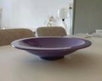 Leuke paarse decoratieschaal, Ophalen of Verzenden, Zo goed als nieuw, Rond, Glas