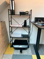 2x Boekenkastje Zwart 4 Planken, Met plank(en), 50 tot 100 cm, Zo goed als nieuw, Minder dan 100 cm