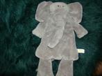 grote Difrax olifant knuffellap met korrel vulling. Grijs, Ophalen of Verzenden, Nieuw, Olifant
