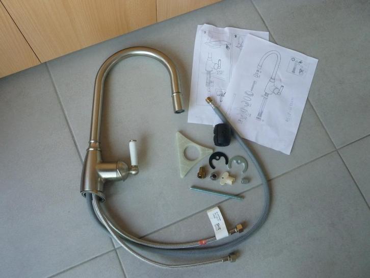 Keukenmengkraan met uittrekbare sproeikop Elverdam Ikea, Doe-het-zelf en Verbouw, Gereedschap | Handgereedschap, Gebruikt, Ophalen of Verzenden