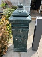 Brievenbus Gietijzer Groen, Tuin en Terras, Brievenbussen, Ophalen of Verzenden, Gebruikt, IJzer