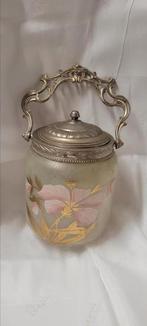 beeldschone Franse koektrommel van glas., Ophalen of Verzenden