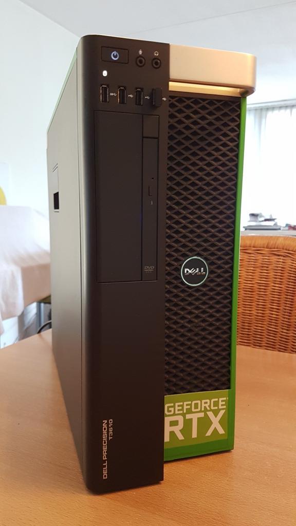 Dikke Dell T3610 Game PC, 10C/20T, RTX 2070S, 64GB RAM, NVME, Computers en Software, Desktop Pc's, Zo goed als nieuw, 3 tot 4 Ghz