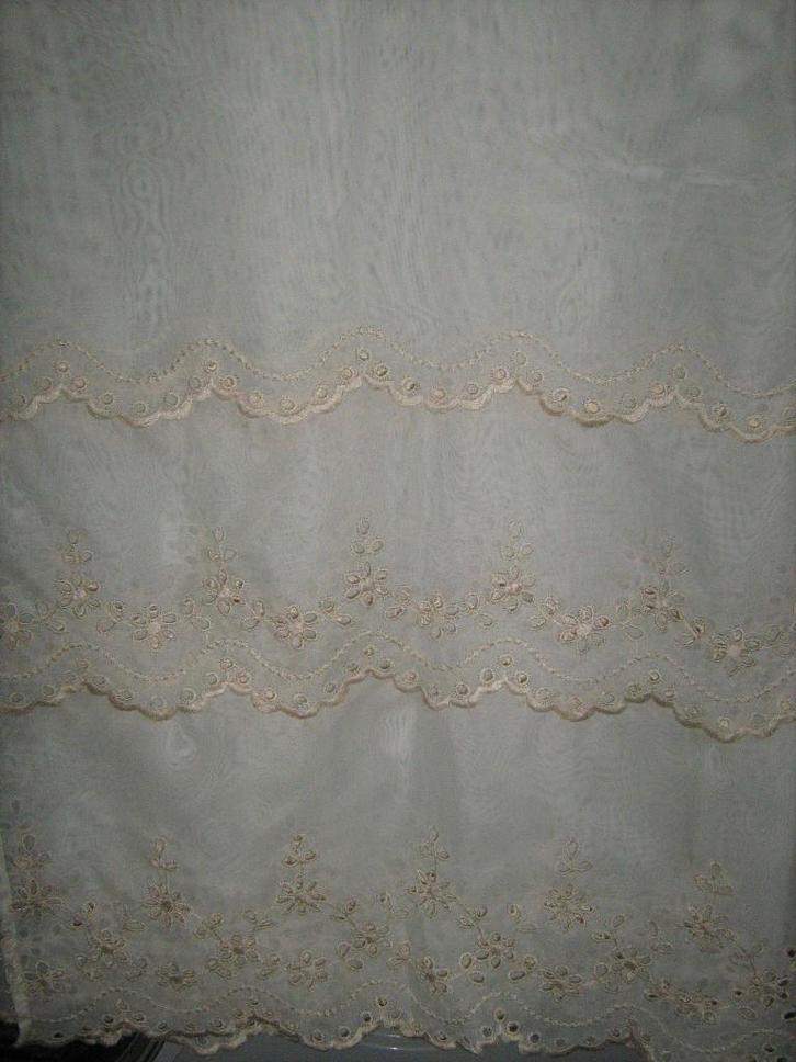 Vitrage Gordijnen voor in de Erker, Huis en Inrichting, Stoffering | Gordijnen en Lamellen, Zo goed als nieuw, 100 tot 150 cm