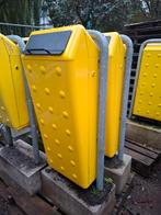 Bammens Afvalbakken - Koolzaadgeel, Huis en Inrichting, Woonaccessoires | Prullenbakken, Ophalen, Gebruikt, 40 liter of meer, Metaal