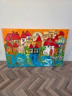 Kleurrijk schilderij van Carin Kunst, Ophalen of Verzenden