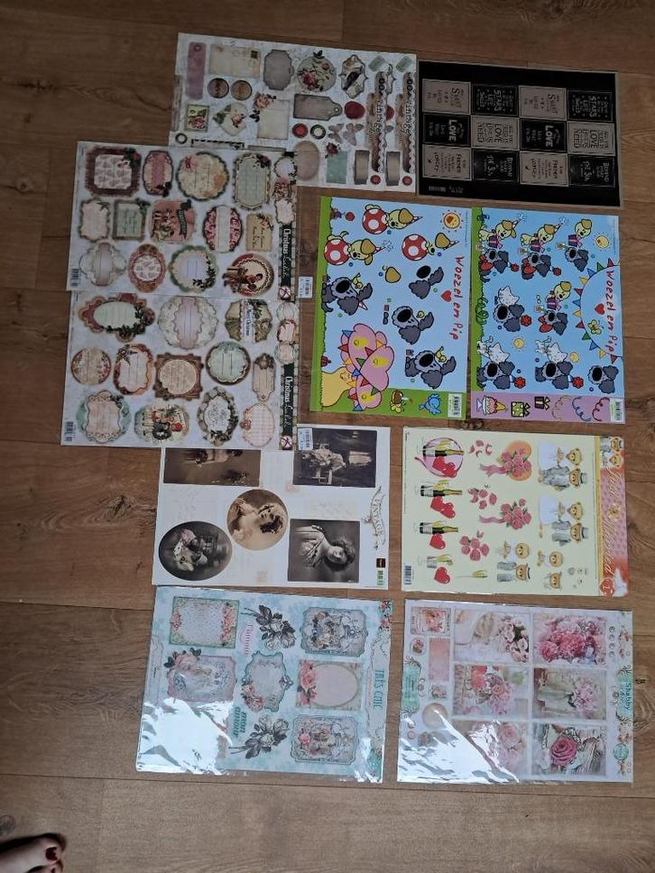 Pakket knipvellen, Hobby en Vrije tijd, Kaarten | Zelf maken, Nieuw, Knipvel, Overige thema's, Ophalen of Verzenden
