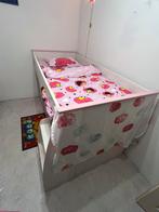 Kinderbed, Kinderen en Baby's, Kinderkamer | Bedden, Ophalen, Gebruikt, 180 cm of meer, 70 tot 85 cm