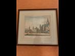 Prent van ‘De ABDY of het HOF van ZEELAND te Middelburg., Antiek en Kunst, Kunst | Etsen en Gravures, Ophalen of Verzenden