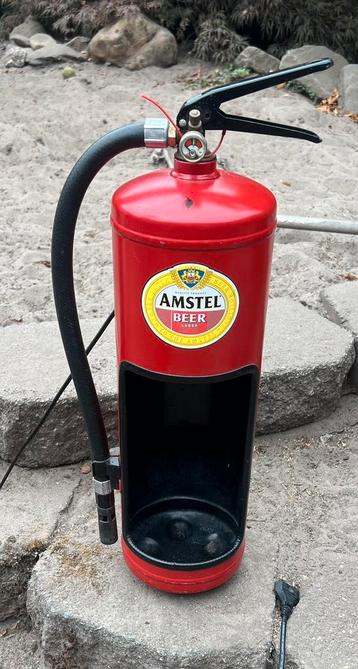 Omgebouwde brandblusserlamp Amstel lamp leuk vr mancave beschikbaar voor biedingen