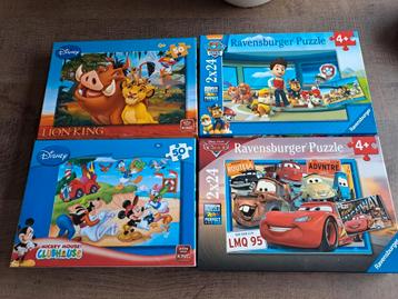 Kinderpuzzels cars en paw patrol beschikbaar voor biedingen
