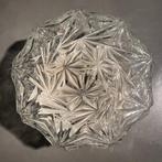 Vintage glazen plafondlamp plafonnière met stermotief - 26cm, Ophalen of Verzenden, Zo goed als nieuw, Glas, Vintage