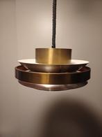 Vintage design aluminium lamellen hanglamp, Ophalen, Gebruikt, Minder dan 50 cm