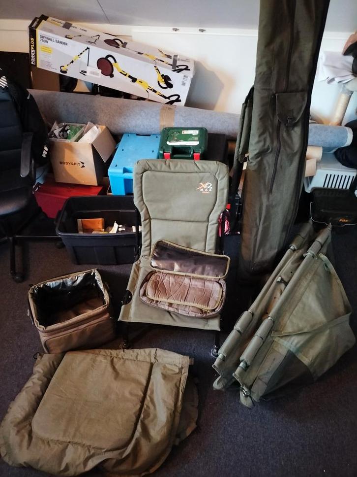 Zolder opruiming karperspullen, Watersport en Boten, Hengelsport | Algemeen, Gebruikt, Ophalen