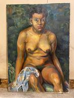 Groot Olieverf Schilderij van Leny IJserinkhuijsen, Ophalen