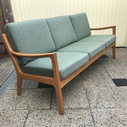 Senator 3 zits bank PJ Danmark Deens design eiken vintage, Antiek en Kunst, Antiek | Meubels | Stoelen en Banken, Ophalen