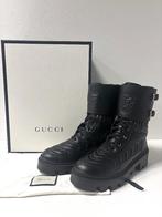 GUCCI Zwart Marmont army leer boots  Maat 42, Zwart, Lage of Enkellaarzen, Ophalen of Verzenden, Gucci