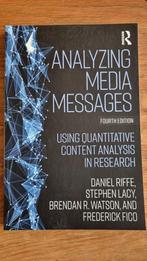 Analyzing media messages, using quantitative content ..., Boeken, Ophalen of Verzenden, Zo goed als nieuw