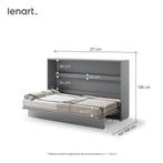 Concept opklapbed horizontaal - 120x200 - Grijs, Huis en Inrichting, Slaapkamer | Bedden