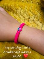 Roze Armbandje met Aardbei, Nieuw, Ophalen of Verzenden, Elastiek, Roze