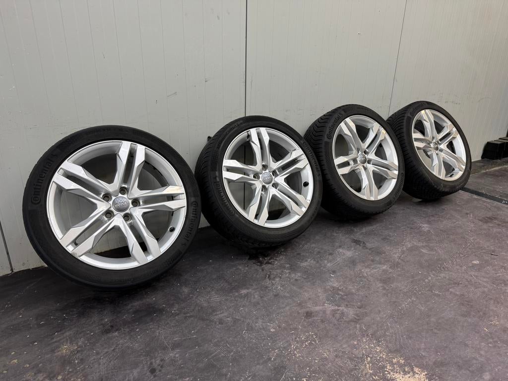 Audi A4/A5 18 Inch Winterset | Velgen goede staat!, Auto-onderdelen, Banden en Velgen, Ophalen, 18 inch, Gebruikt, Banden en Velgen