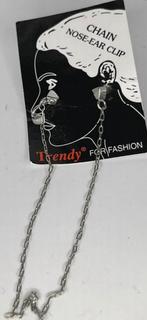 FRENDY FOR FASHION OORBEL PLUS EEN NEUSPIERCING, Sieraden, Tassen en Uiterlijk, Piercings, Ophalen of Verzenden, Nieuw, Neuspiercing